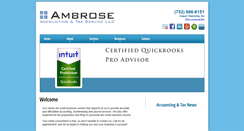 Desktop Screenshot of ambrose-accounting.com
