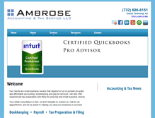 Tablet Screenshot of ambrose-accounting.com